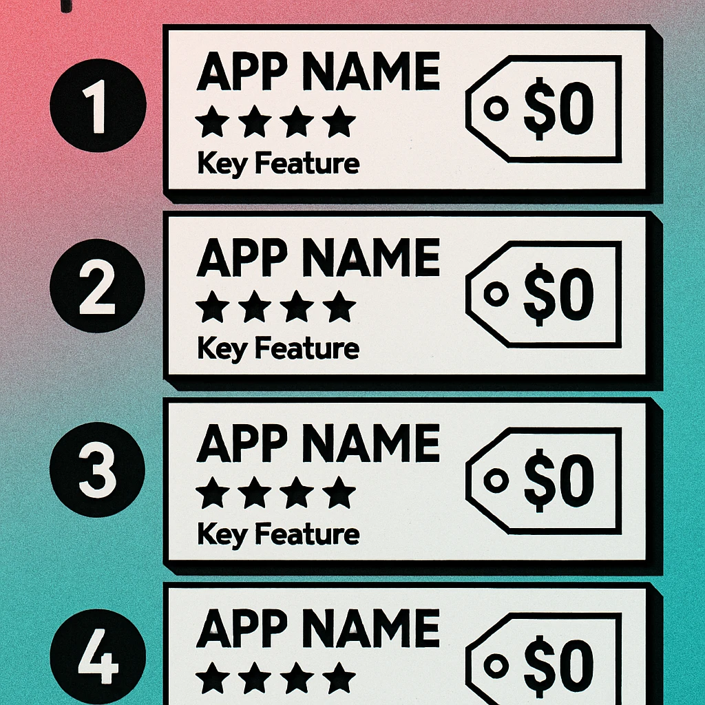 Side-by-side comparison cards for five QR code generator tools suited to small business