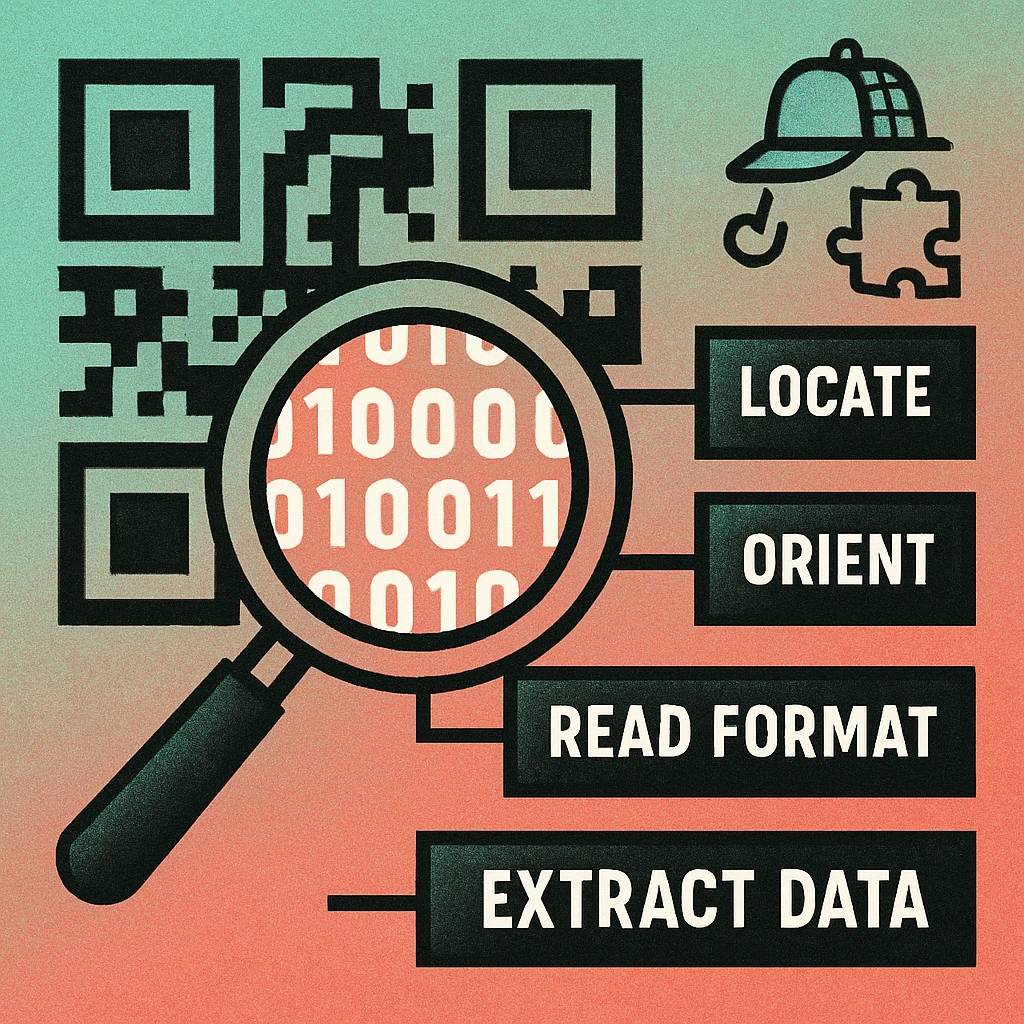 Decode a QR code manually