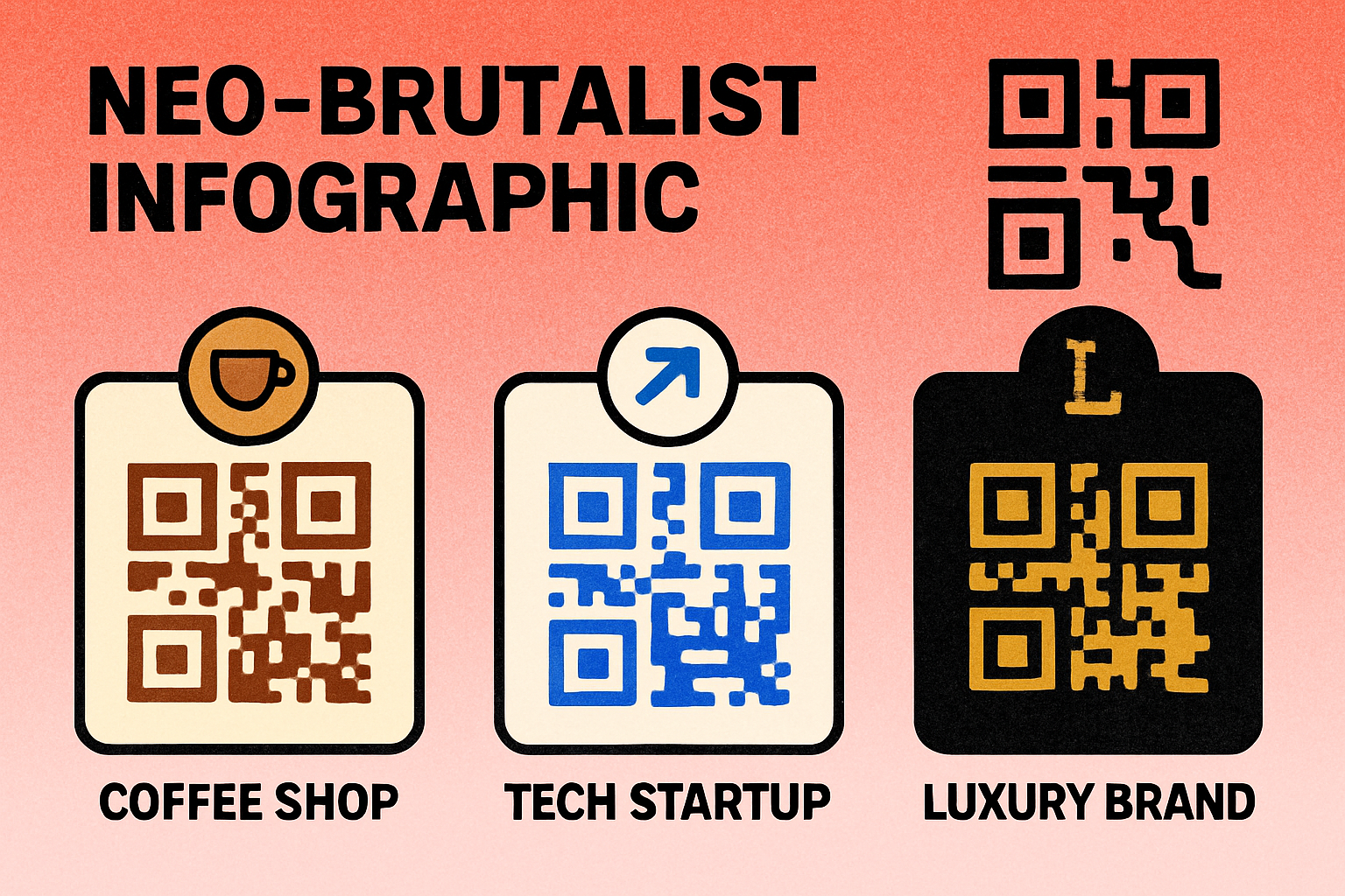 Five-step process for matching a QR code to brand identity: extract colors, choose contrast, add logo, select module style, add branded frame