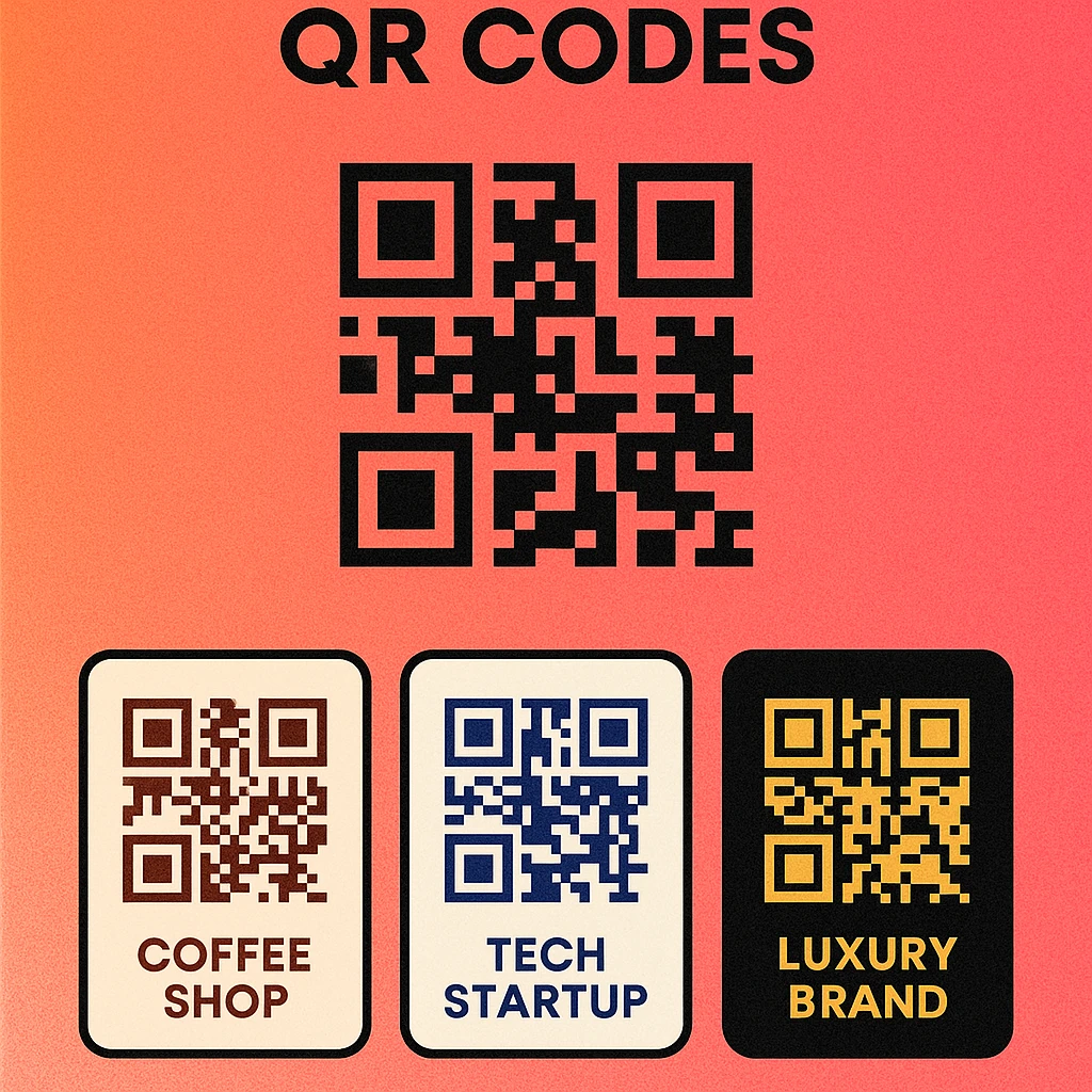 Five-step process for matching a QR code to brand identity: extract colors, choose contrast, add logo, select module style, add branded frame