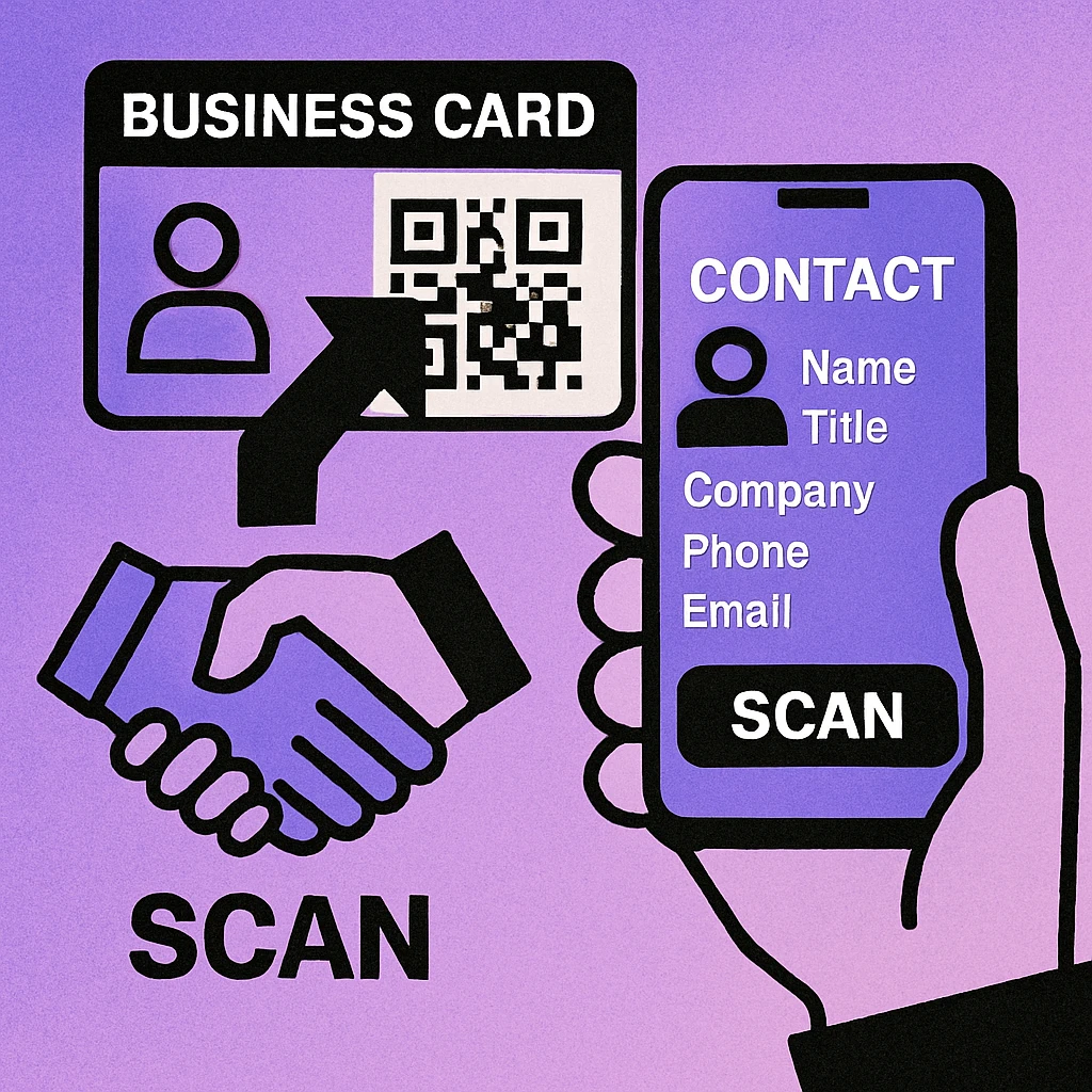 QR codes on business cards