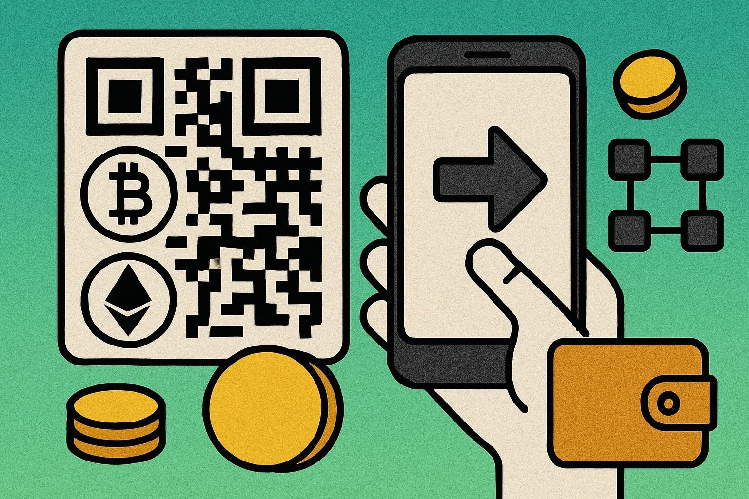 Crypto wallet QR code