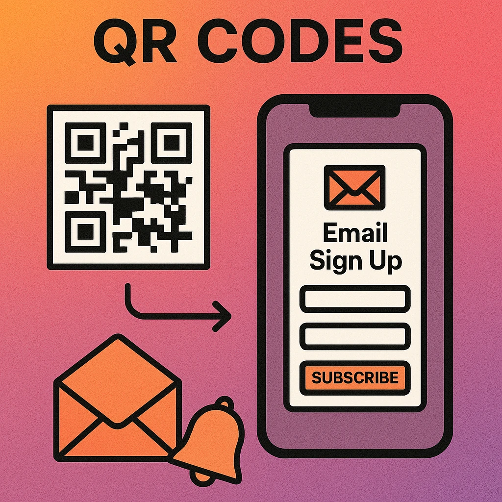 QR codes for email signups