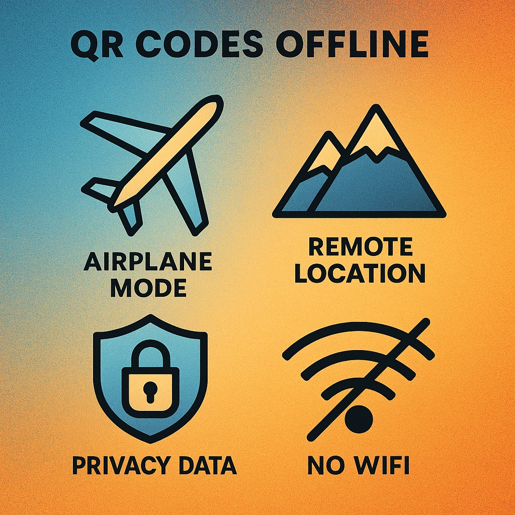 Three use case illustrations: airport lounge, remote cabin, and corporate security badge