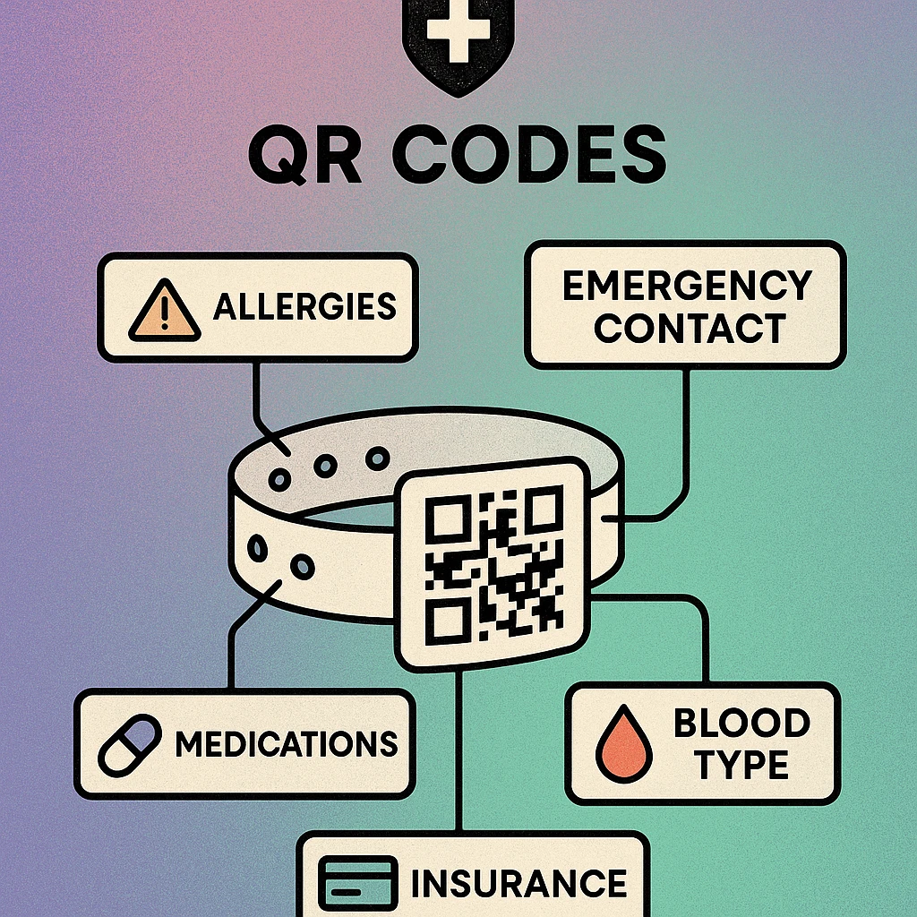 Patient scanning a QR code on a discharge summary sheet with a smartphone to access their digital health record