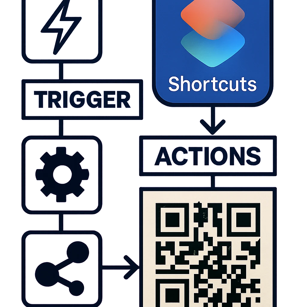 Mac Shortcuts QR automation