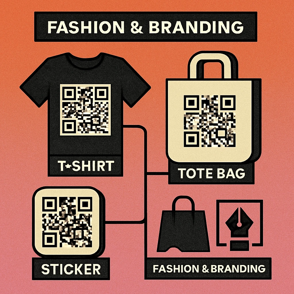 QR codes on merchandise