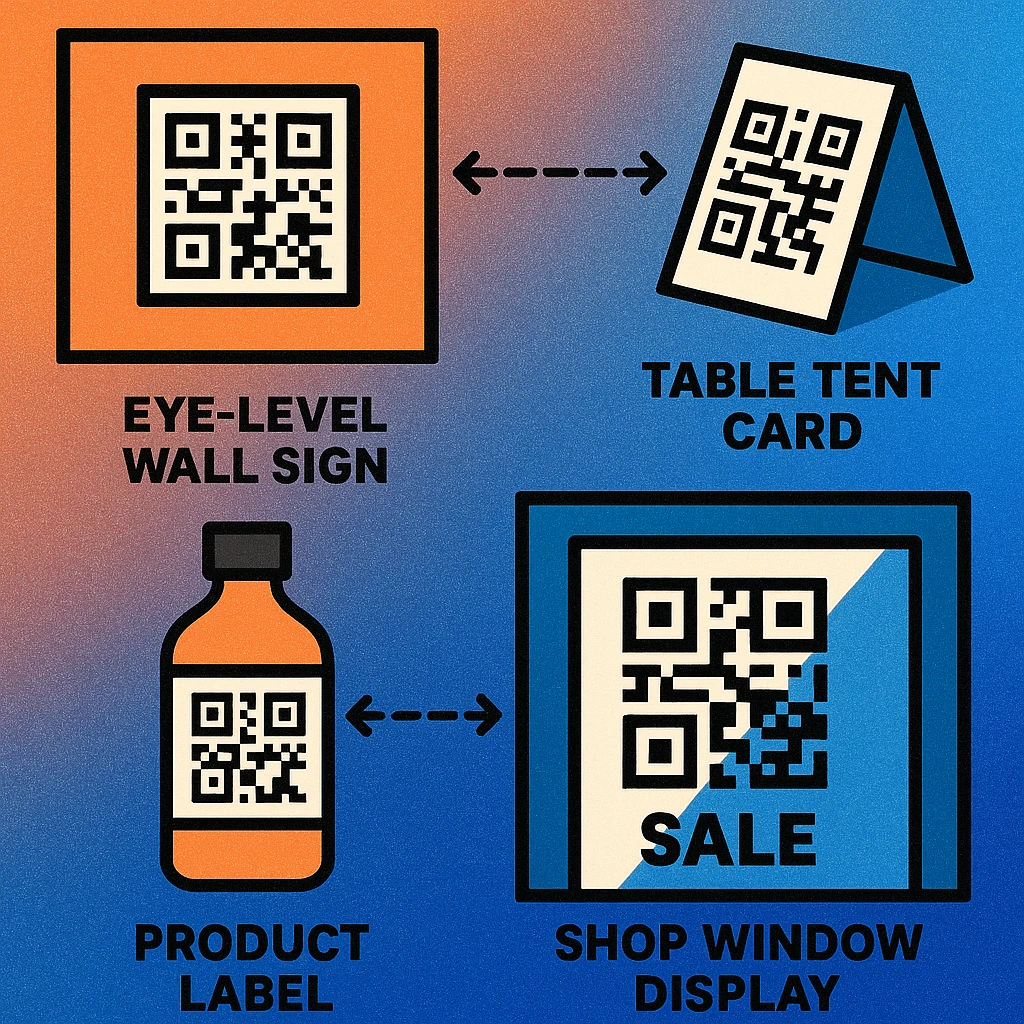 QR code placement tips
