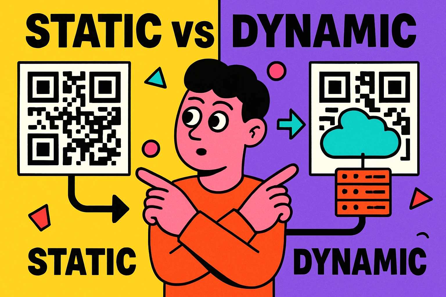 Static vs Dynamic QR Codes comparison
